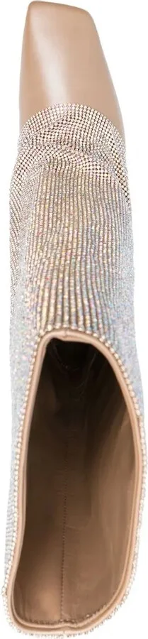 Virginia 95mm crystal-drape boots - Image 4