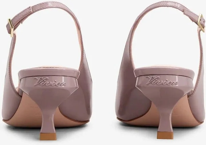 Virgule 55 Slingback Pumps in Patent Leather - Image 2