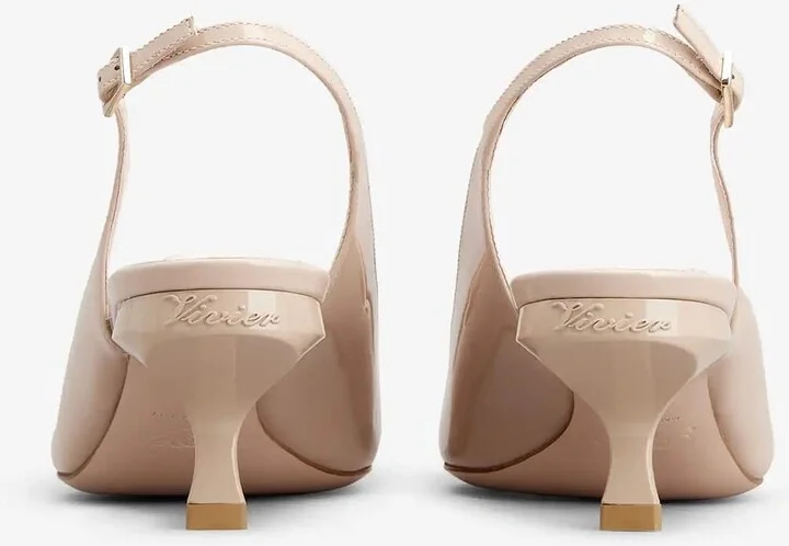 Virgule 55 Slingback Pumps in Patent Leather - Image 2