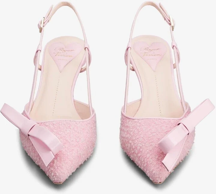 Virgule Bow 55 Slingback Pumps - Image 2