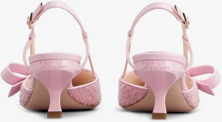 Virgule Bow 55 Slingback Pumps - Image 3
