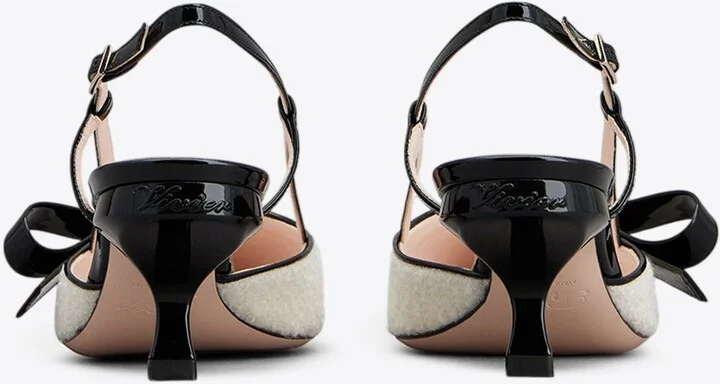 Virgule Bow 55 Slingback Pumps - Image 2