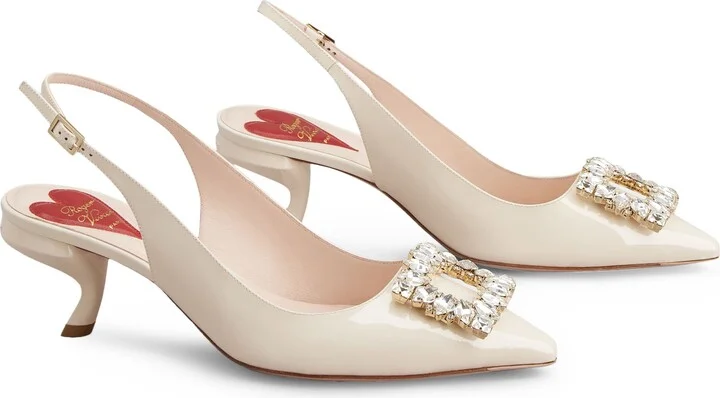 Virgule Pointed Toe Slingback Pump - Image 2