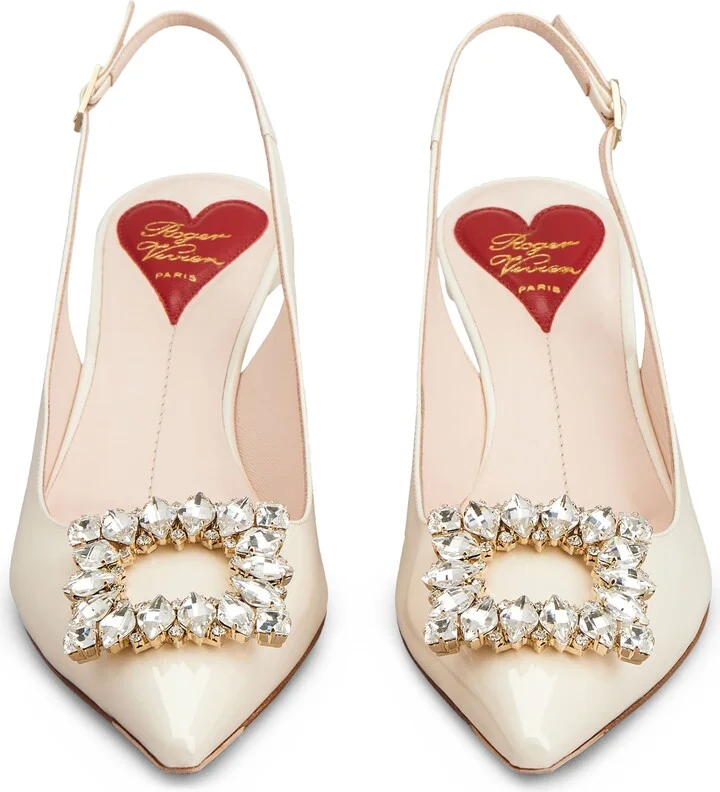 Virgule Pointed Toe Slingback Pump - Image 3