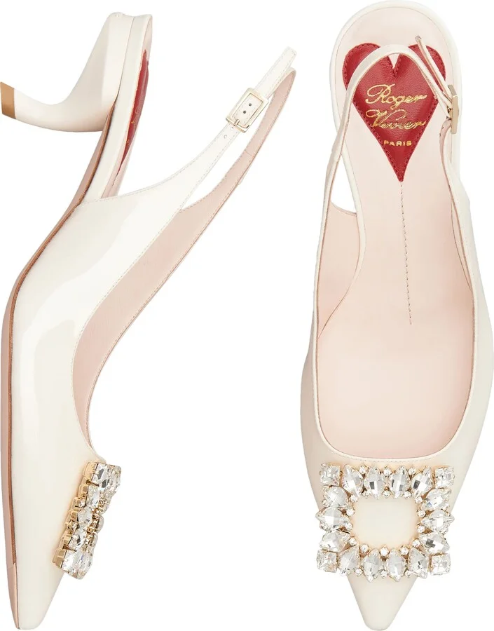 Virgule Pointed Toe Slingback Pump - Image 4