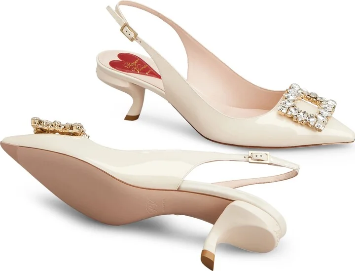 Virgule Pointed Toe Slingback Pump - Image 5