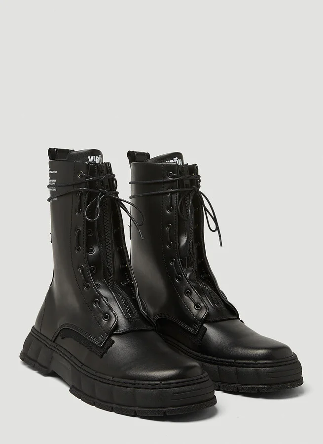 Virón 1992 Apple Leather Boots - Boots Black Eu - 36 - Image 2