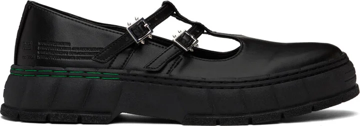 Virón Black 2001 Apple Mary Jane Loafers