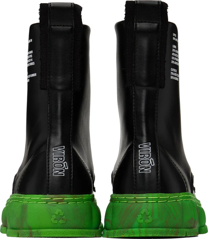Virón Black & Green 1992 Boots - Image 2