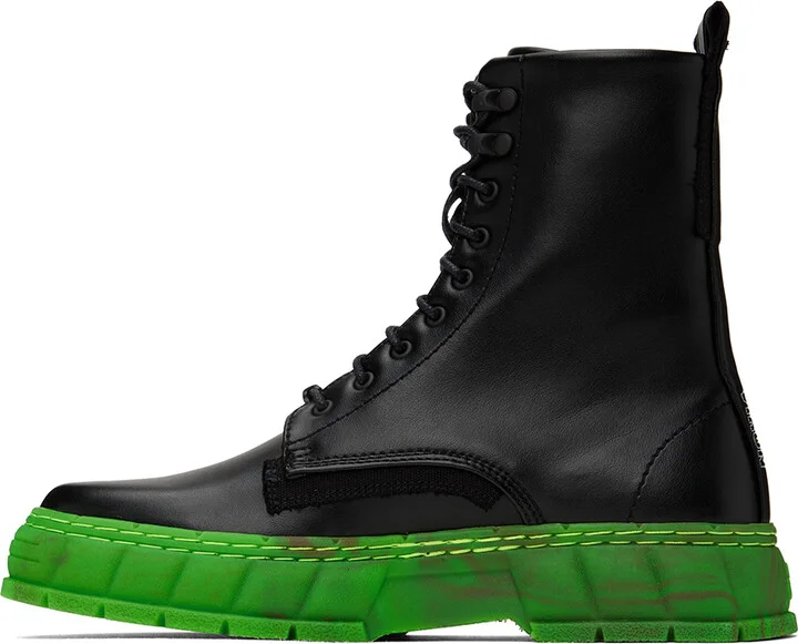 Virón Black & Green 1992 Boots - Image 3