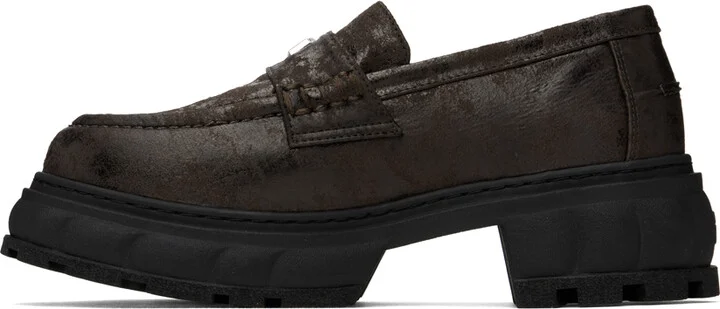 Virón Brown Quantum Copper Loafers - Image 3