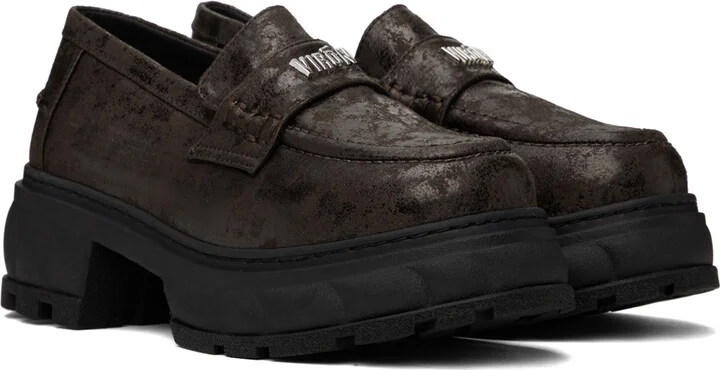 Virón Brown Quantum Copper Loafers - Image 4