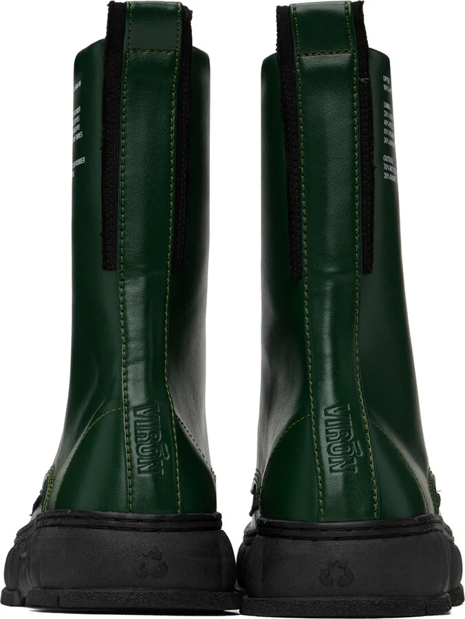 Virón SSENSE Exclusive Green 1992Z Boots - Image 2