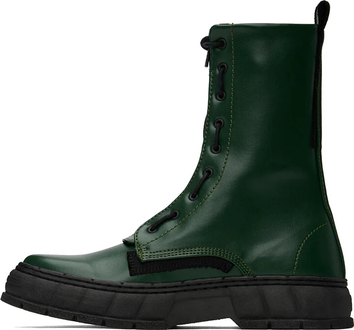 Virón SSENSE Exclusive Green 1992Z Boots - Image 3