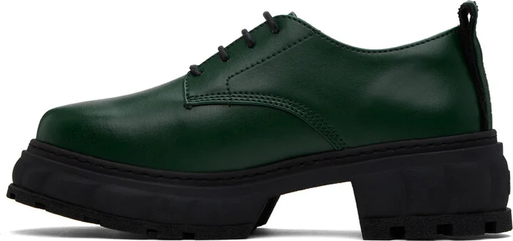 Virón SSENSE Exclusive Green Alter Derbys - Image 3