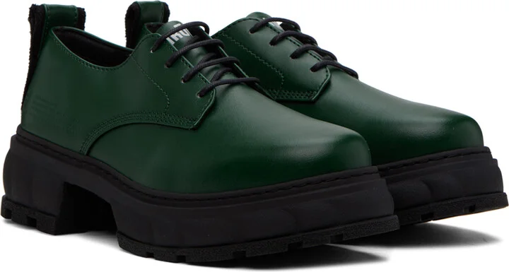 Virón SSENSE Exclusive Green Alter Derbys - Image 4