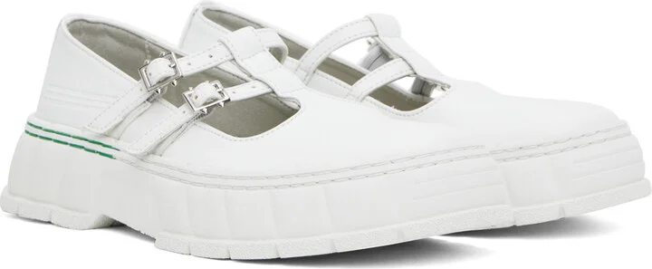 Virón White 2001 Apple Mary Jane Loafers - Image 4