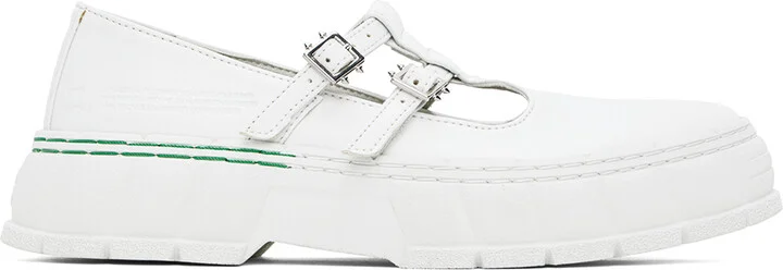 Virón White 2001 Apple Mary Jane Loafers