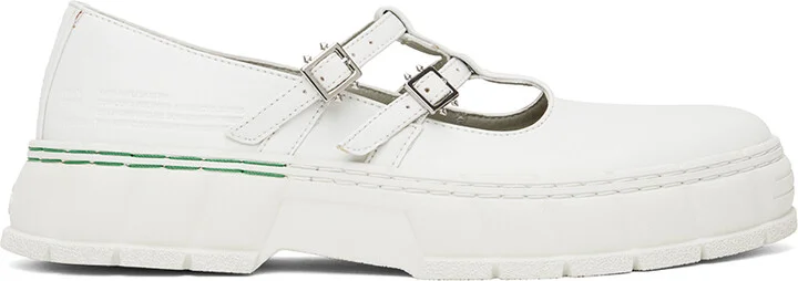 Virón White 2001 Apple Mary Jane Loafers