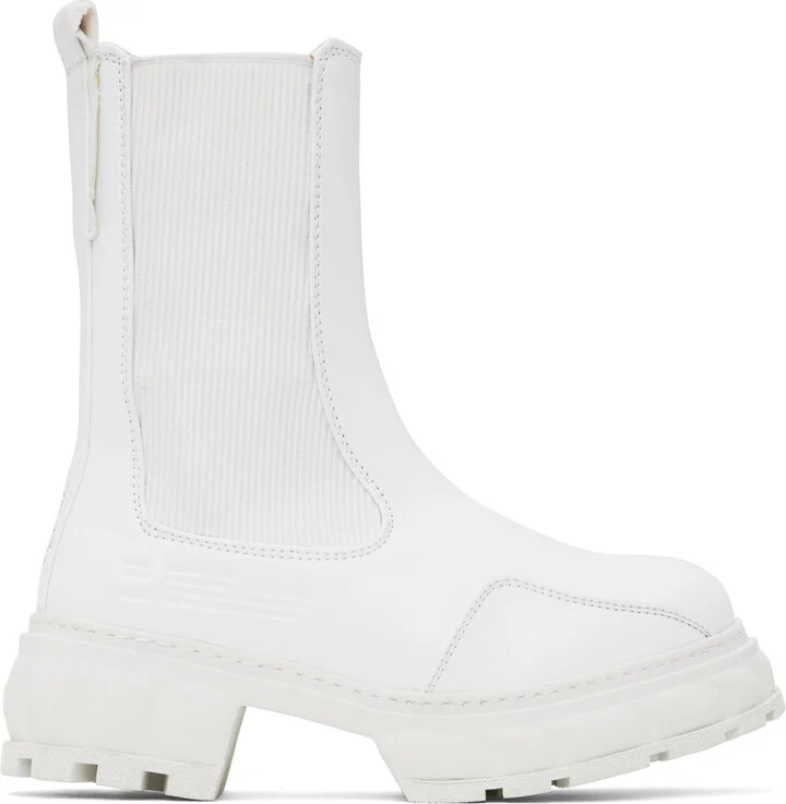 Virón White Paradigm Chelsea Boots