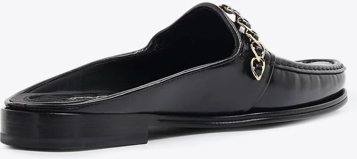 Visconti Leather Flat Mules - Image 2