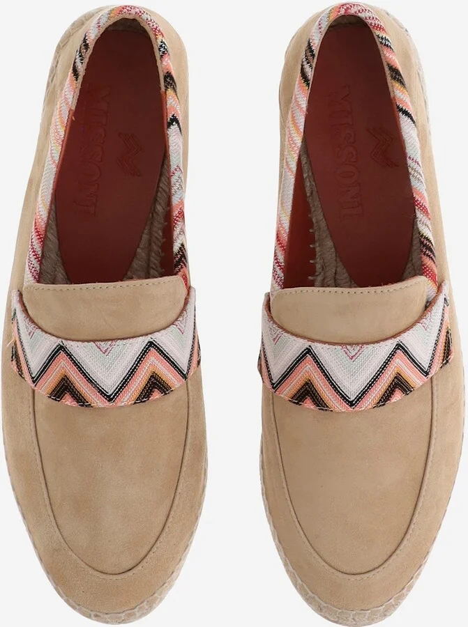 Viscose Blend Espadrilles With Zigzag Pattern - Image 2