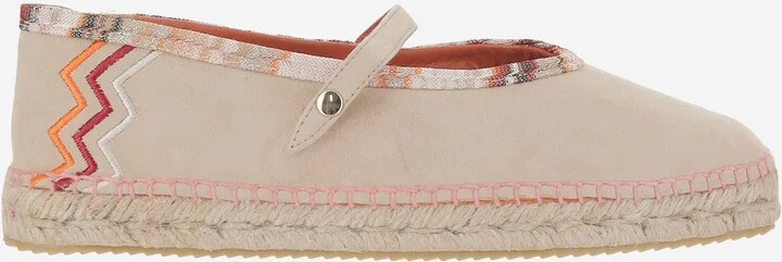 Viscose-blend Espadrilles With Zigzag Pattern