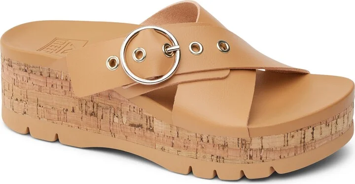 Vista Higher Gia Platform Wedge Slide Sandal