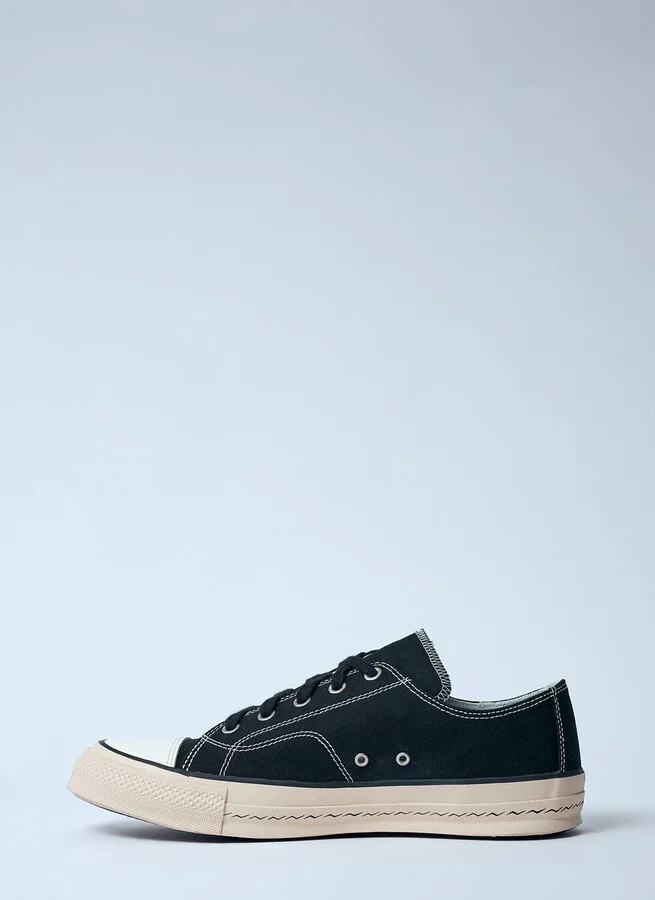 Visvim Skagway Low Top Sneakers - Man Sneakers Black M10 - Image 4