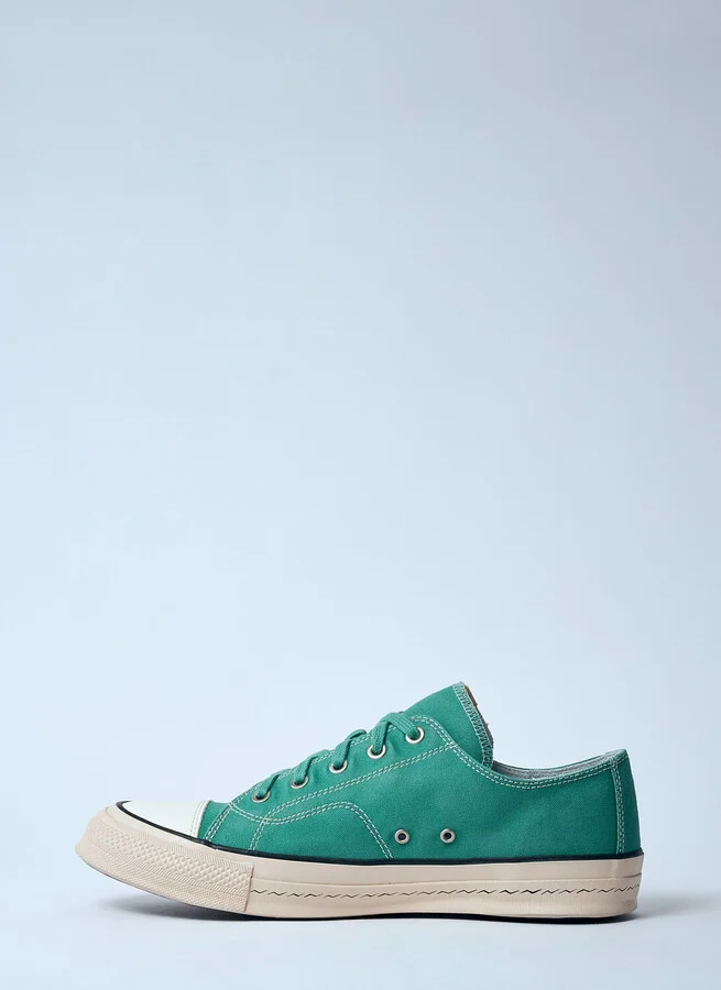 Visvim Skagway Low Top Sneakers - Man Sneakers Green M9 - Image 4