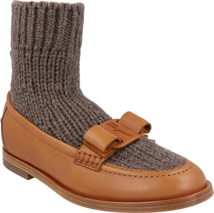 Vit Art Wool Sock Bow Loafer