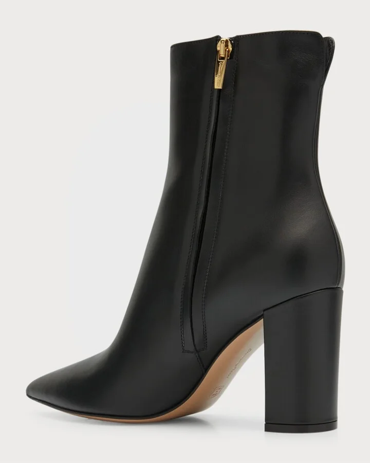 Vitello Glove Calfskin Ankle Boots - Image 3