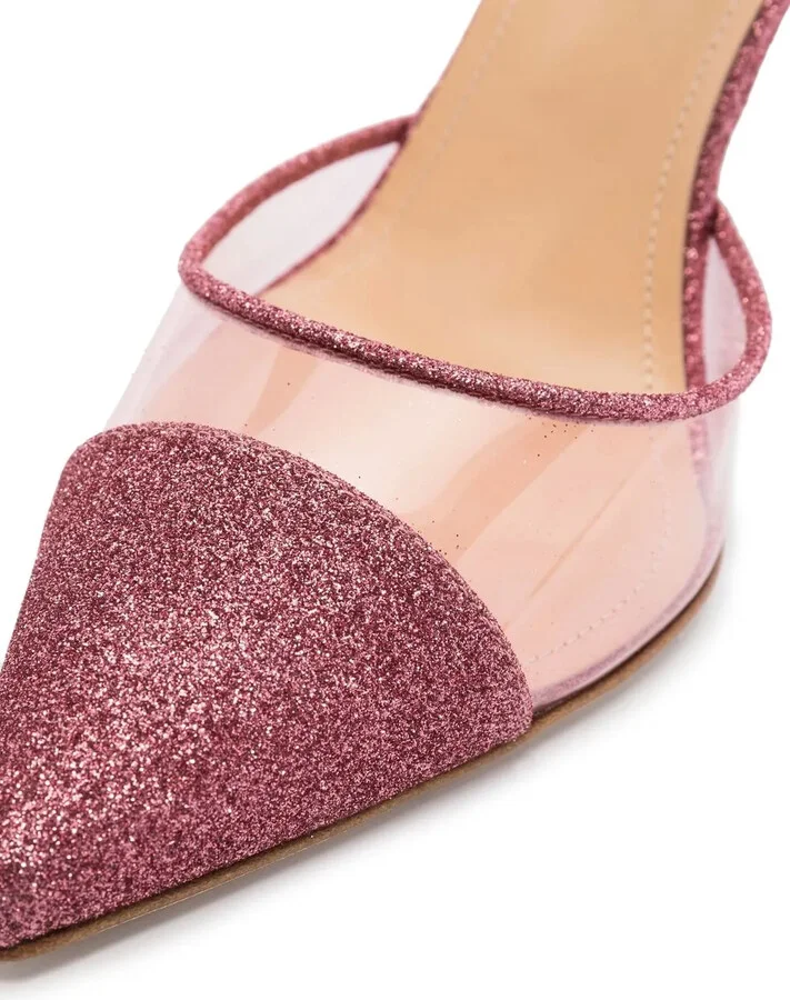 Vittorio 105mm glitter-embellished pumps - Image 2