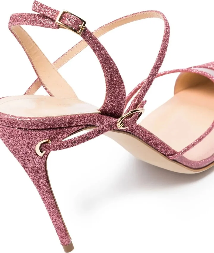 Vittorio 105mm glitter-embellished pumps - Image 4