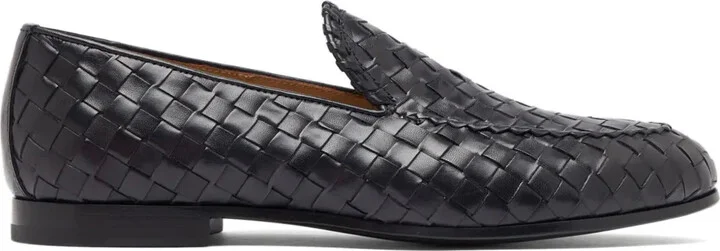 Vittorio interwoven leather loafers