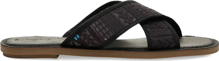 Viv "Black" flat sandals