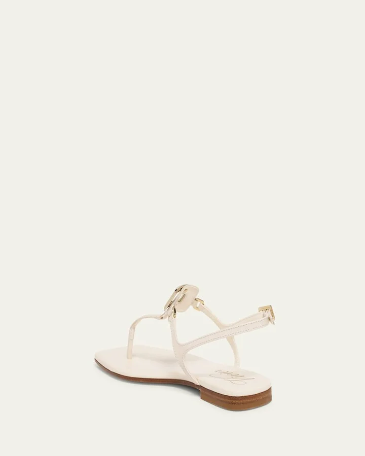 Viv By The Sea Leather Thong Sandals - Image 2