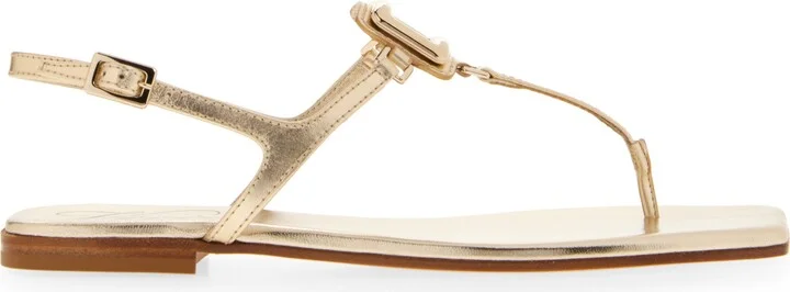 Viv by the Sea Metallic T-Strap Sandal - Image 3