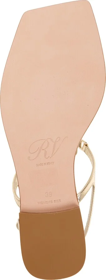 Viv by the Sea Metallic T-Strap Sandal - Image 6