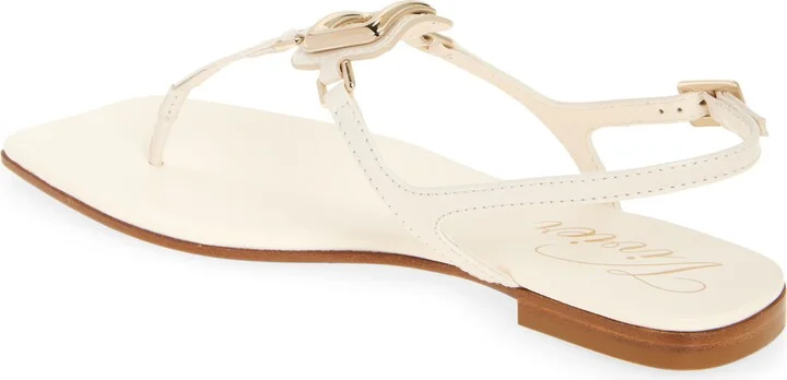 Viv by the Sea Metallic T-Strap Sandal - Image 8