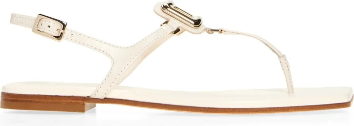 Viv by the Sea Metallic T-Strap Sandal - Image 9