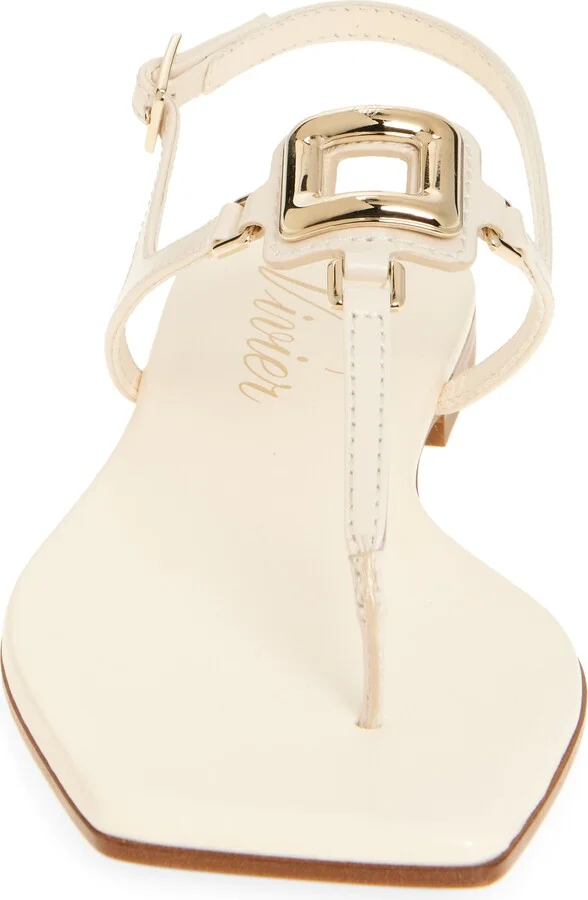 Viv by the Sea Metallic T-Strap Sandal - Image 10