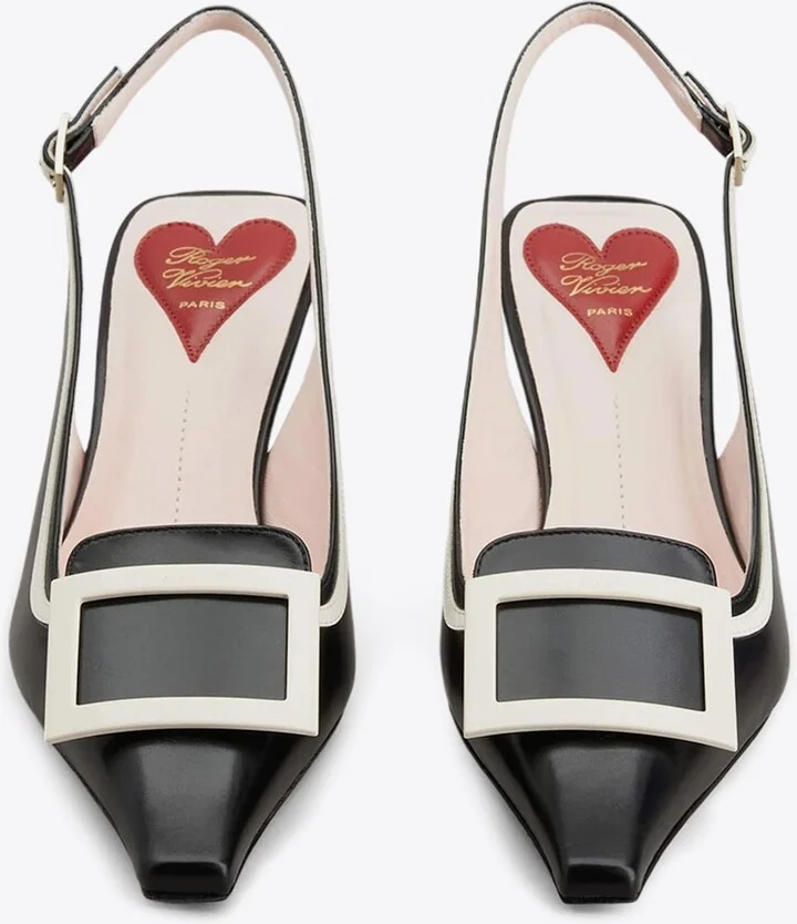 Viv' Canard 55 Two-Tone Slingback Pumps - Image 2