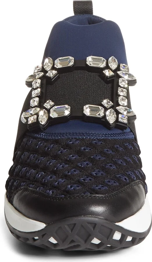 Viv Crystal Buckle Slip-On Sneaker - Image 4