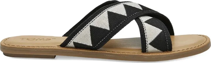 Viv geometric-pattern cross-strap sandals