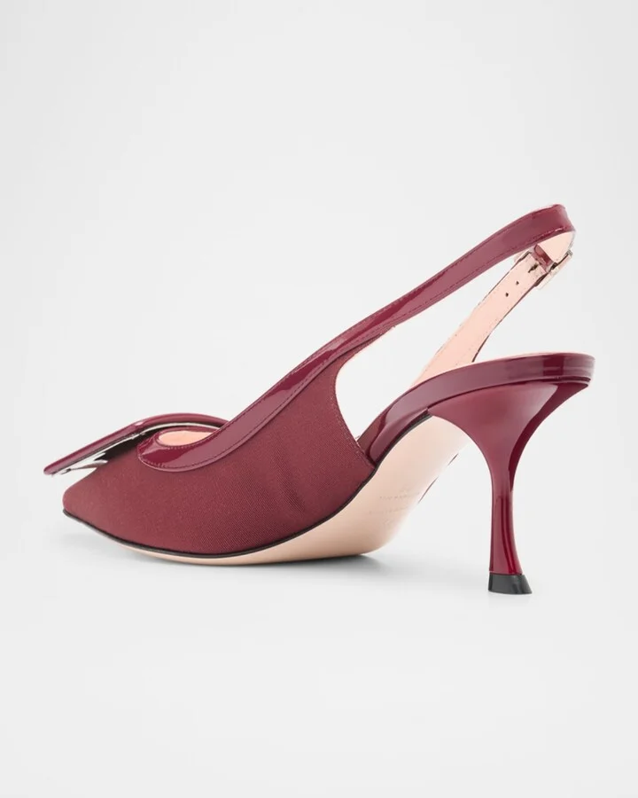 Viv in the City Grosgrain Slingback Pumps - Image 7