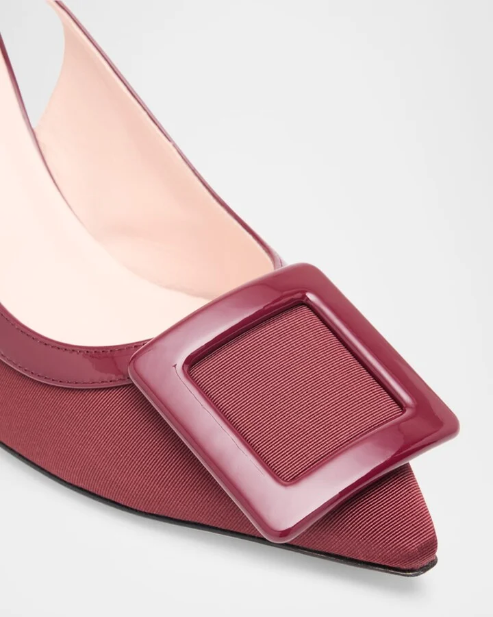 Viv in the City Grosgrain Slingback Pumps - Image 11