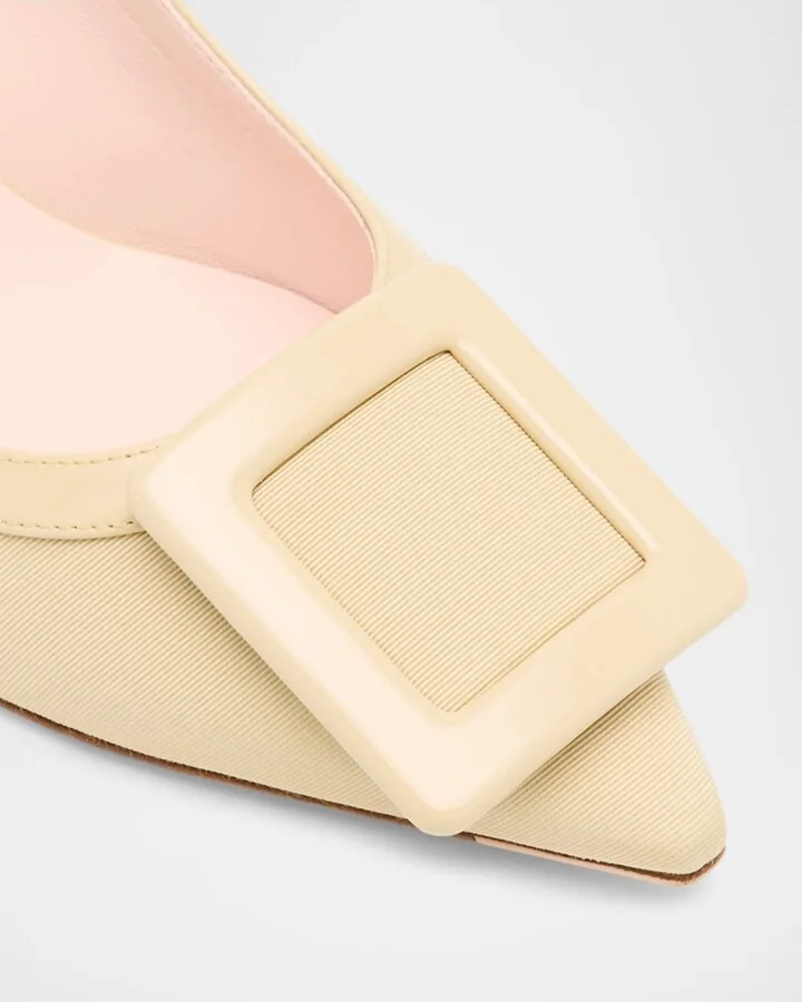 Viv in the City Grosgrain Slingback Pumps - Image 6