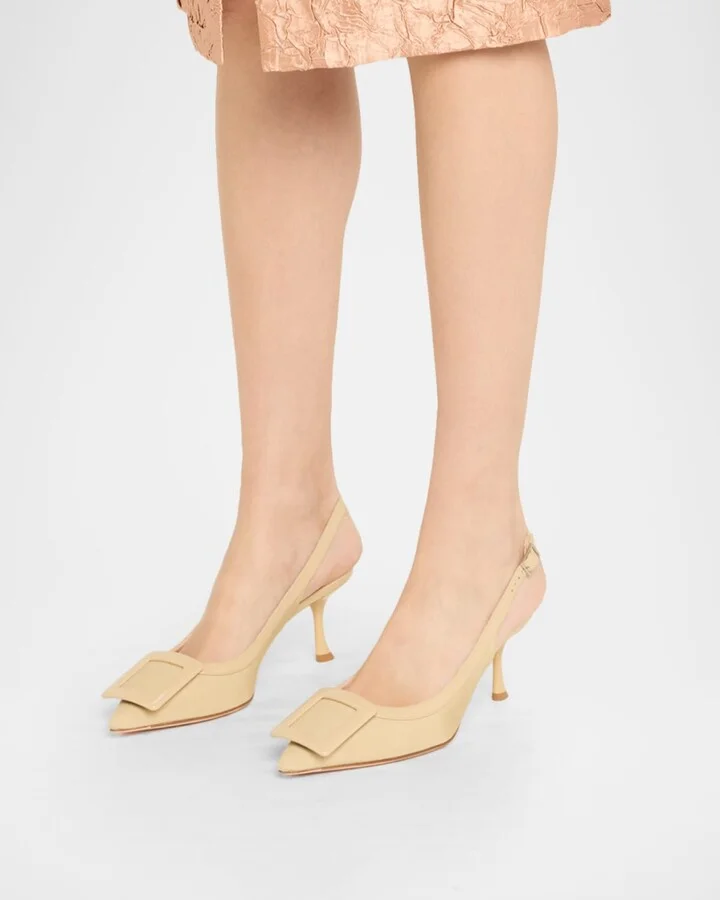 Viv in the City Grosgrain Slingback Pumps - Image 8