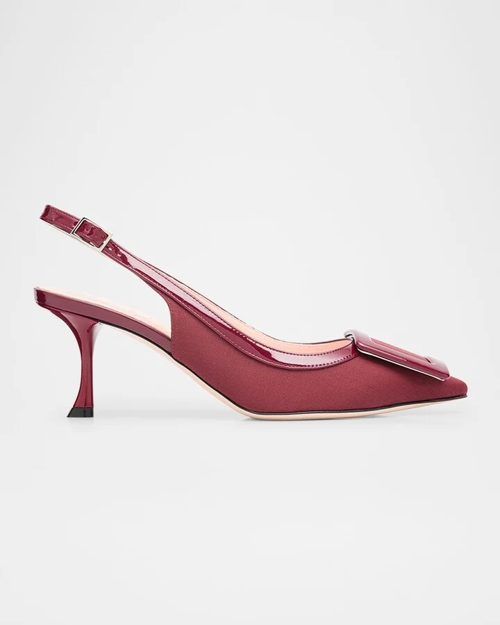 Viv in the City Grosgrain Slingback Pumps